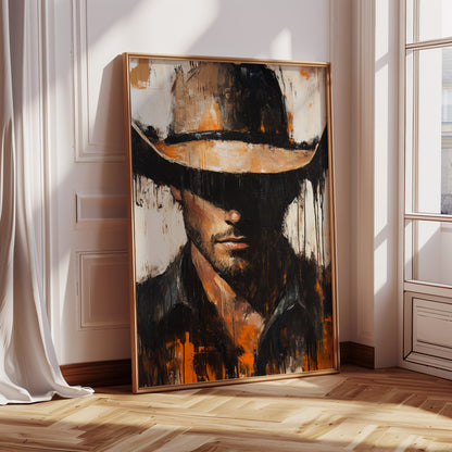 Shadowed Cowboy Western wall art print, view 8