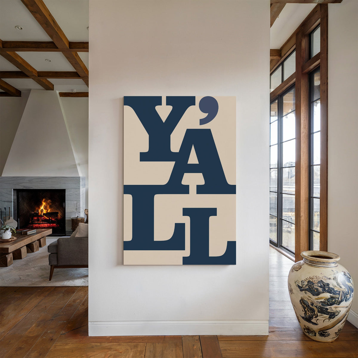 Y'all typography Western wall art print, view 3