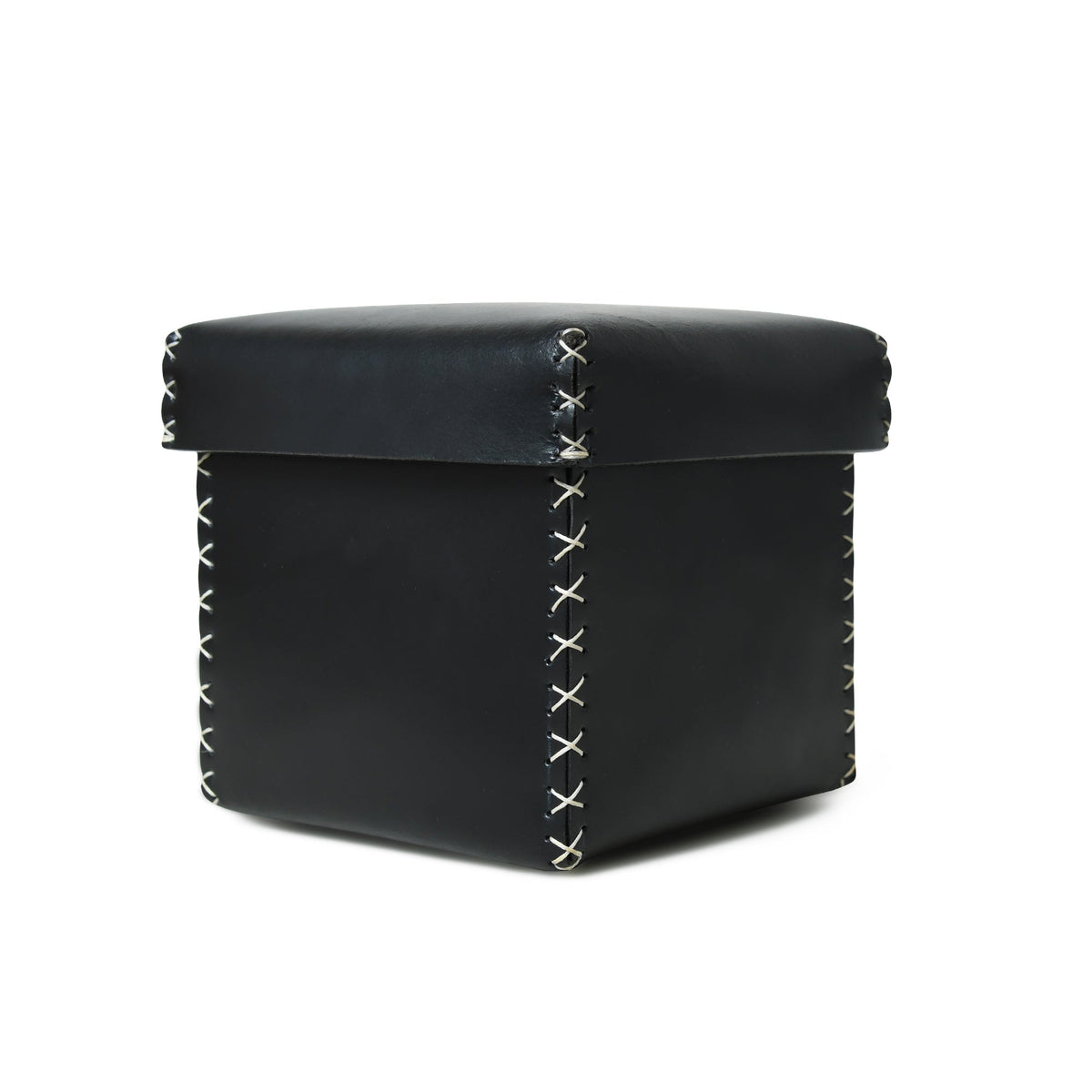 Leather Valet Box Trio in Black Set of 3 by Classy Leather Bags