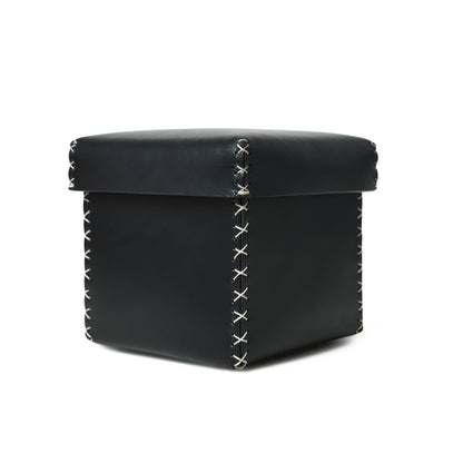 Leather Valet Box Trio in Black Set of 3 by Classy Leather Bags