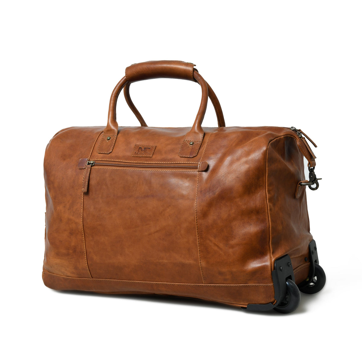 Harbor Rolling Leather Duffle by Classy Leather Bags, view 2