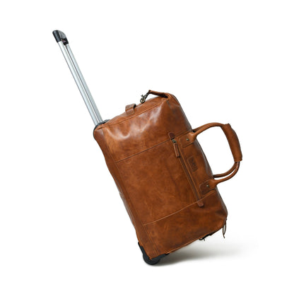 Harbor Rolling Leather Duffle by Classy Leather Bags
