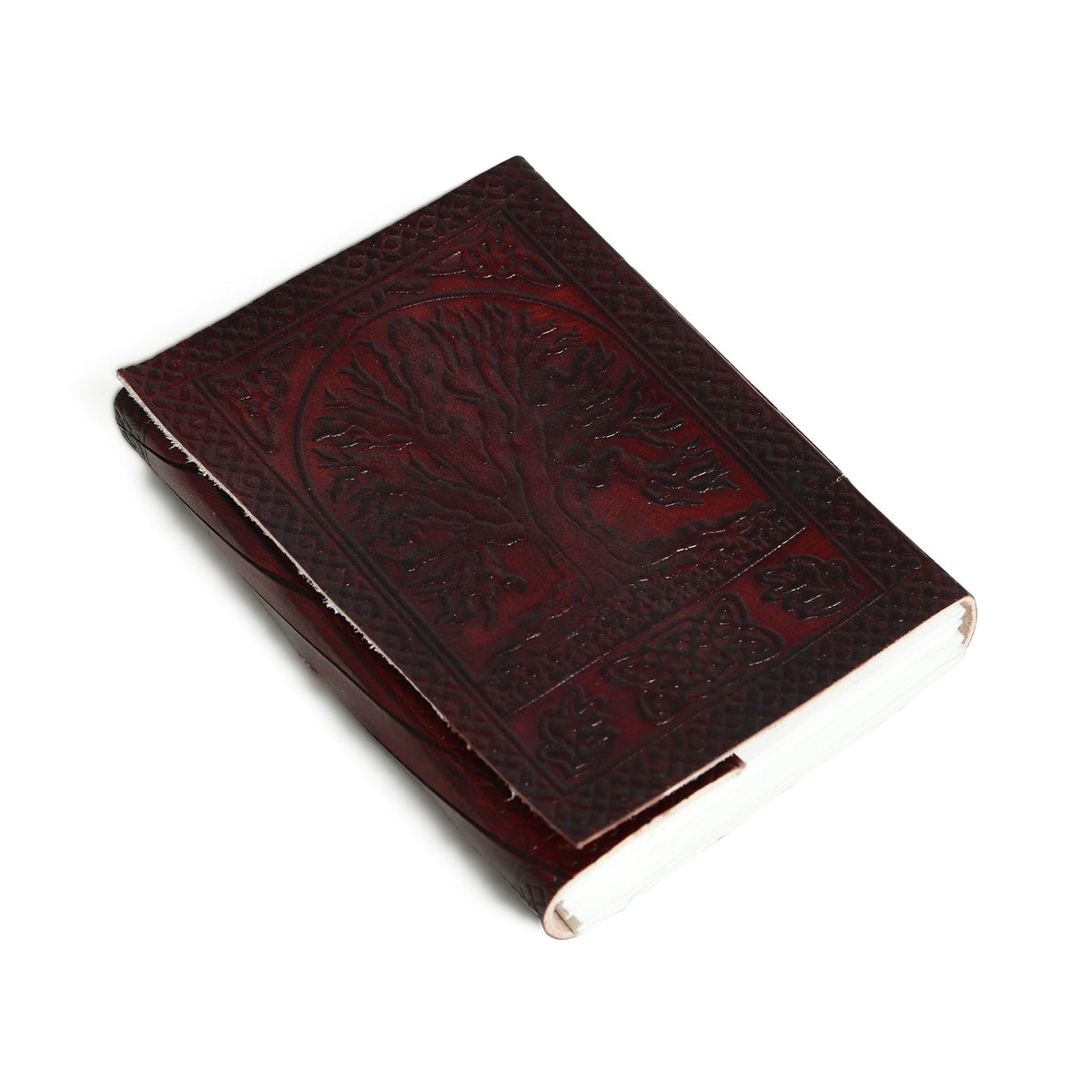 Tree Motif Leather Journal by Classy Leather Bags