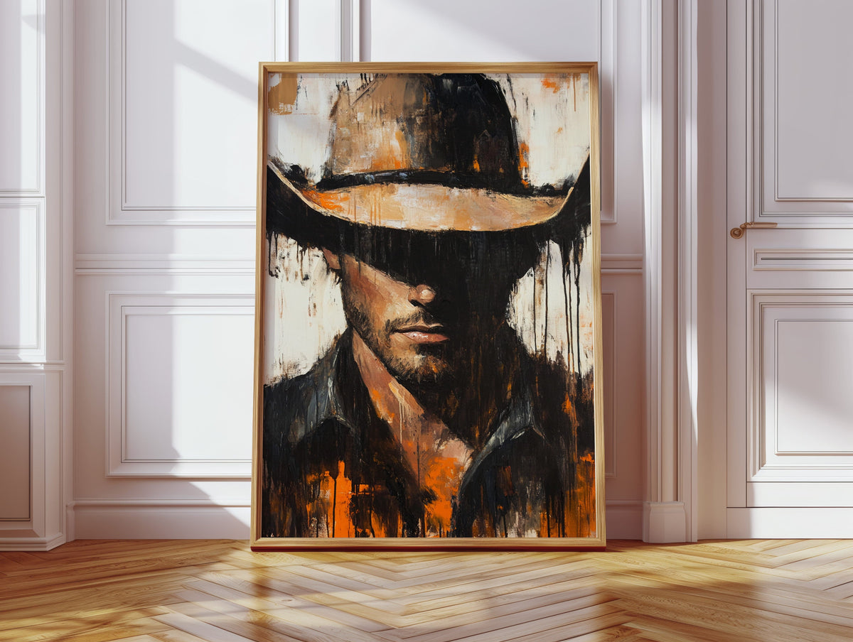 Shadowed Cowboy Western wall art print, view 9