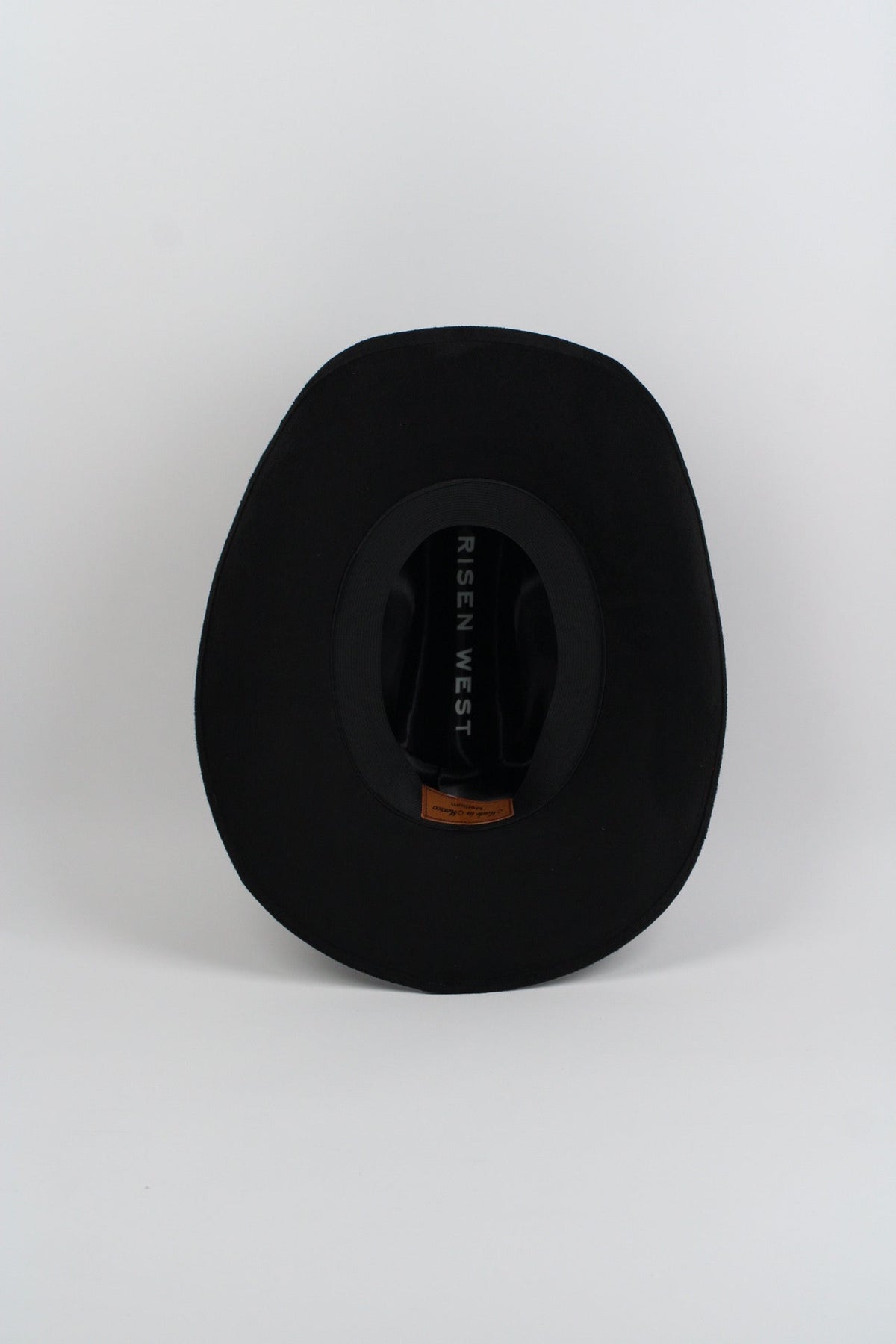 Black Lifted Brim Cowboy Hat by Wilder and Soul