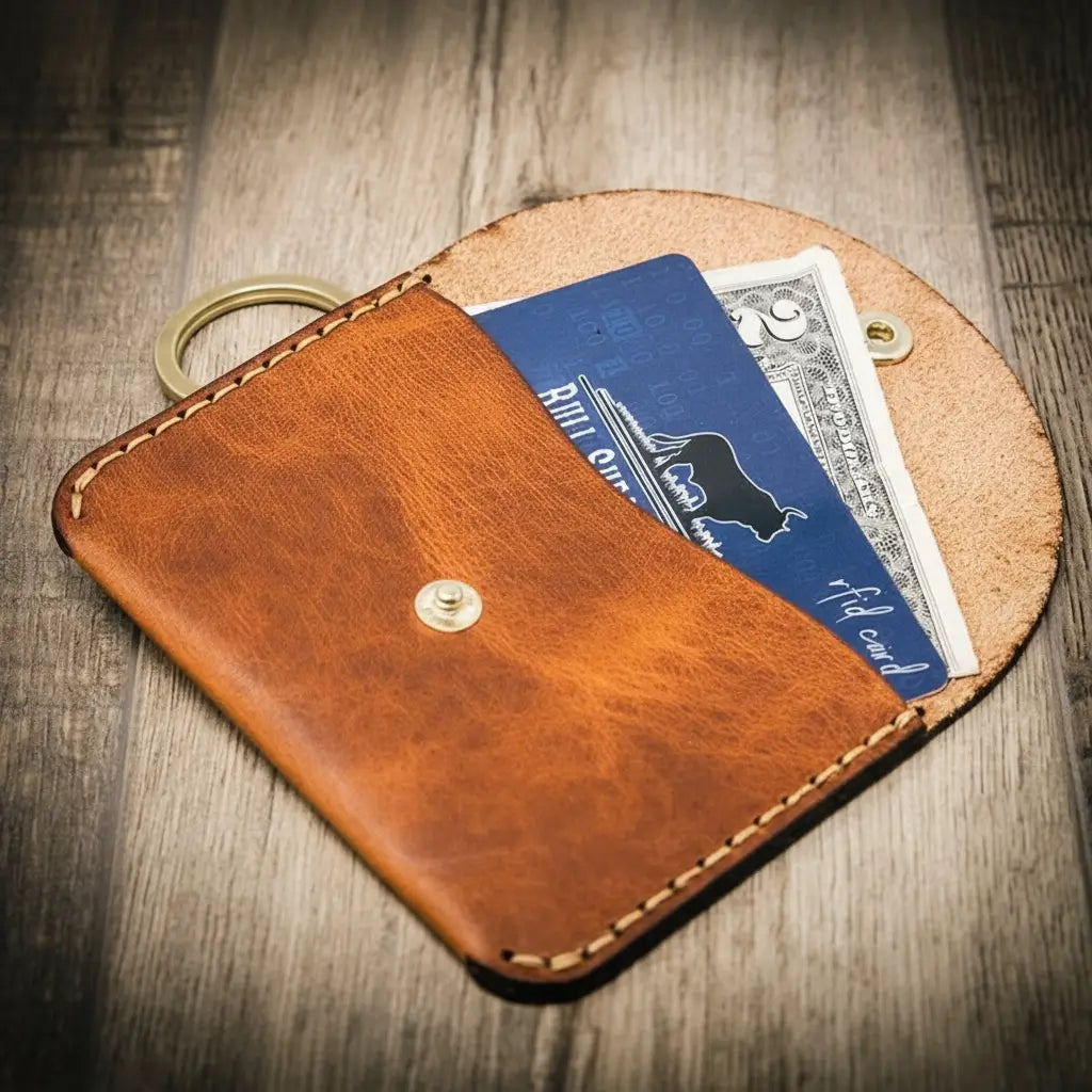 Richmond Keychain Wallet by Bull Sheath Leather, view 4