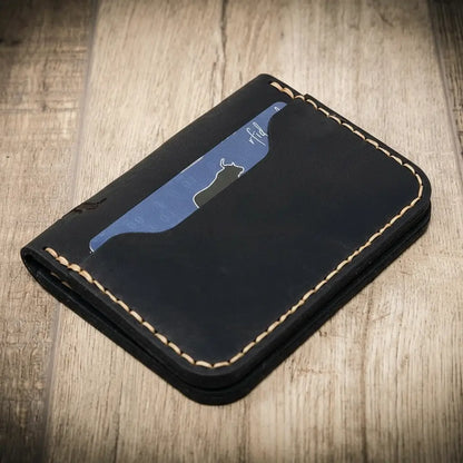 Georgetown Slim Wallet in Black by Bull Sheath Leather, view 3