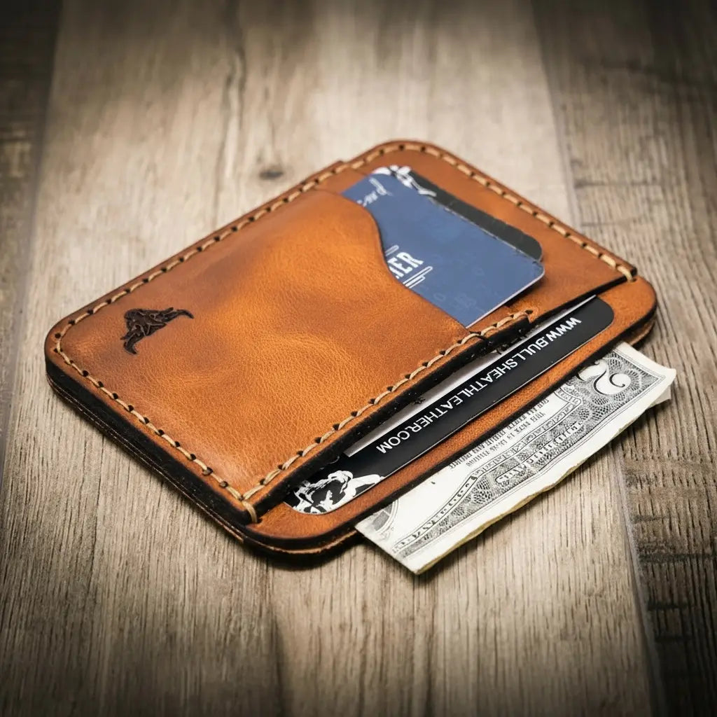Mansfield Front-Pocket Wallet by Bull Sheath Leather, view 4