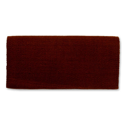 Solid chocolate brown New Zealand wool saddle blanket