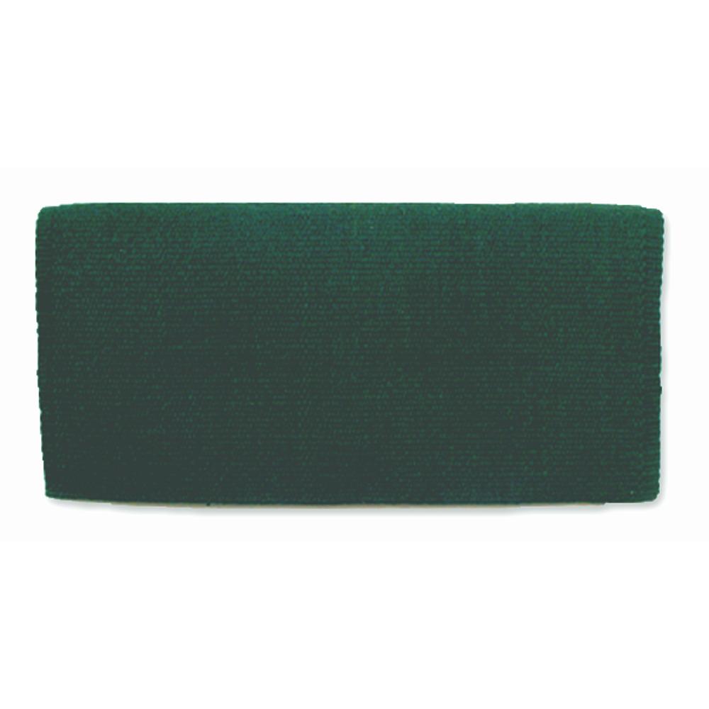 Solid hunter green New Zealand wool saddle blanket