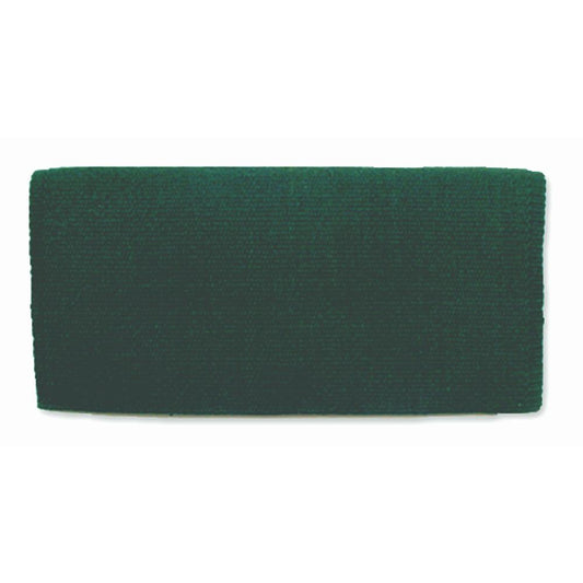 Solid hunter green New Zealand wool saddle blanket