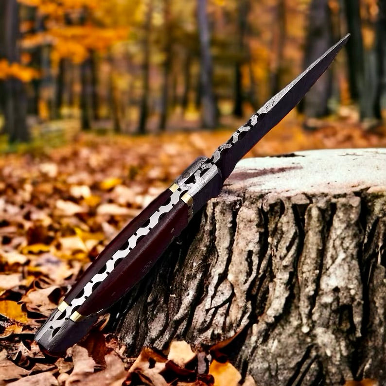 The 4.5-Inch Rosewood Bushcraft Knife | Texan Knives
