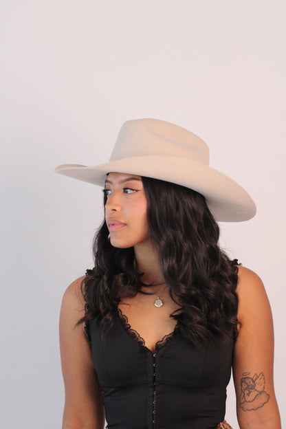 Desert Sand 30X Merino Cattleman Hat by Wilder and Soul, view 3