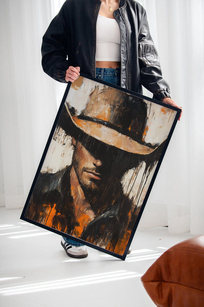 Shadowed Cowboy Western wall art print, view 11