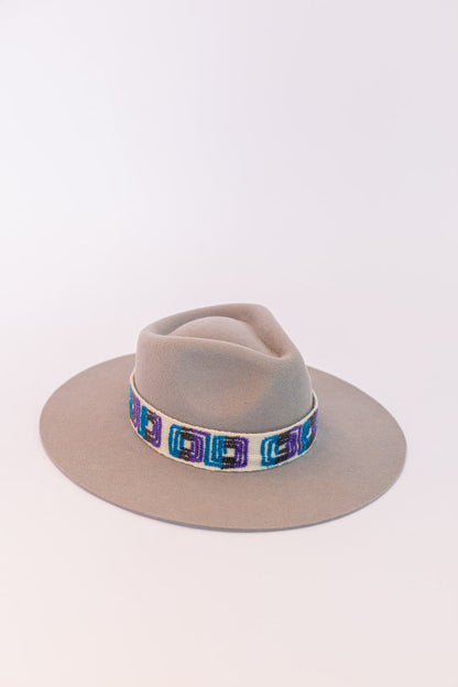 Light Gray Felt Western Hat by Andeana Hats