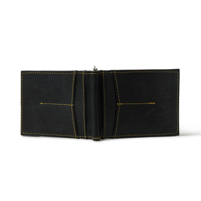 Finley Black Money Clip Wallet by Classy Leather Bags, view 2