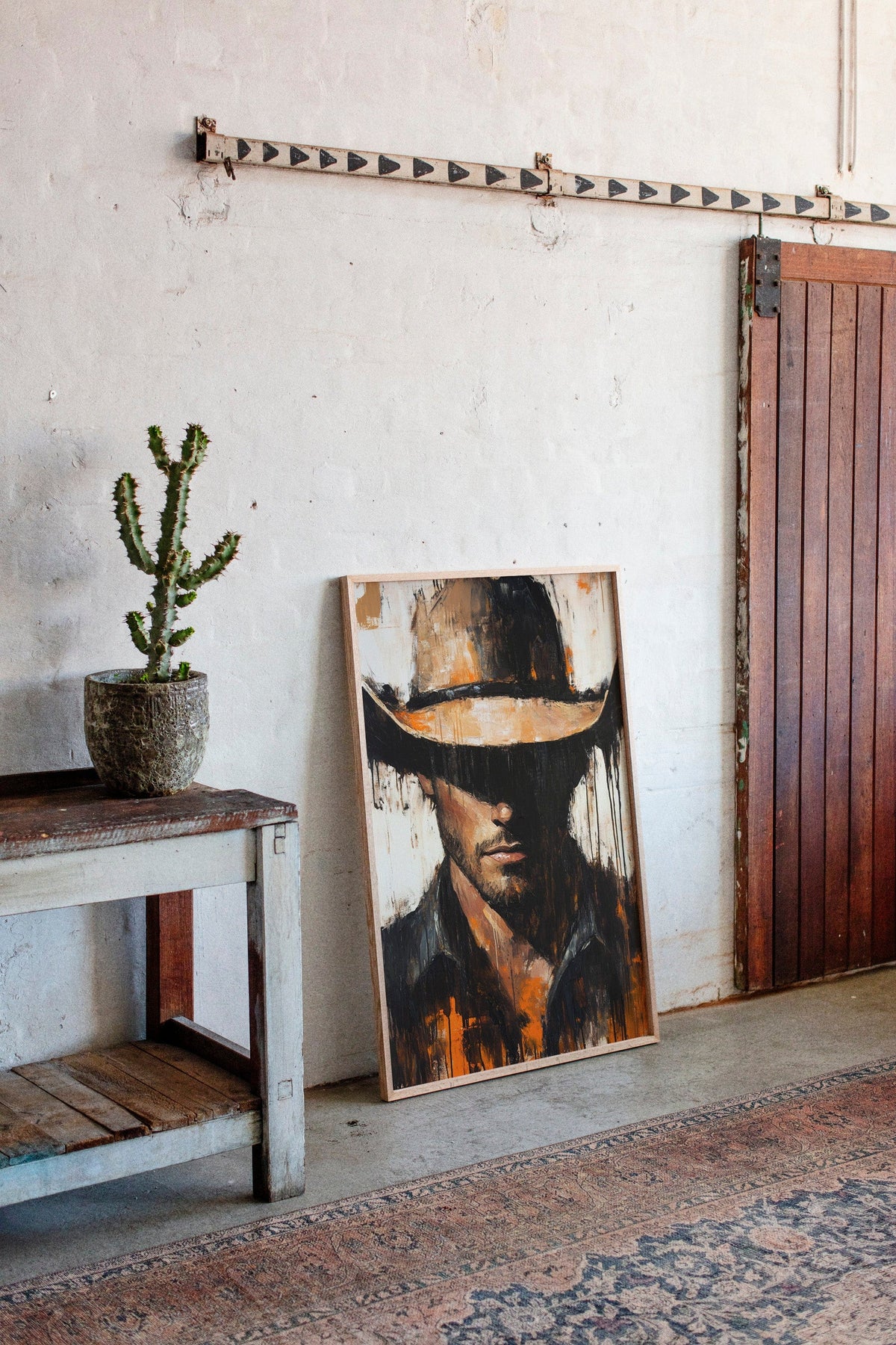 Shadowed Cowboy Western wall art print, view 12