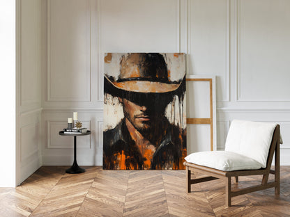 Shadowed Cowboy Western wall art print, view 13