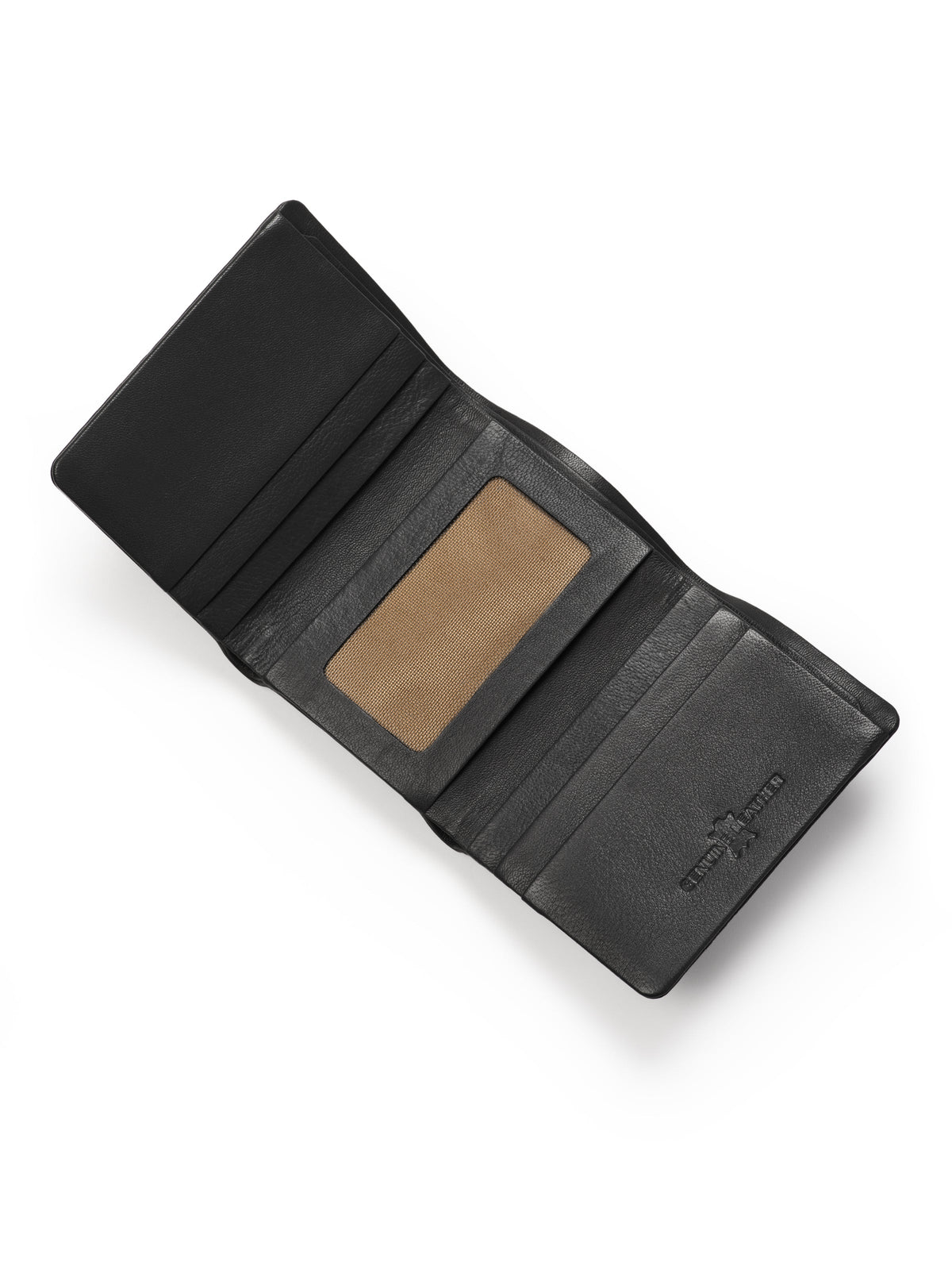Everyday Trifold Wallet in Black by Classy Leather Bags, view 2
