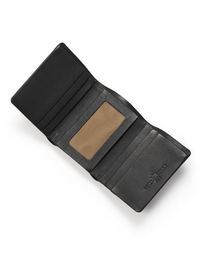 Everyday Trifold Wallet in Black by Classy Leather Bags, view 2