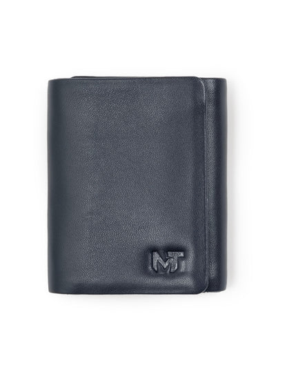 Everyday Trifold Wallet in Blue by Classy Leather Bags
