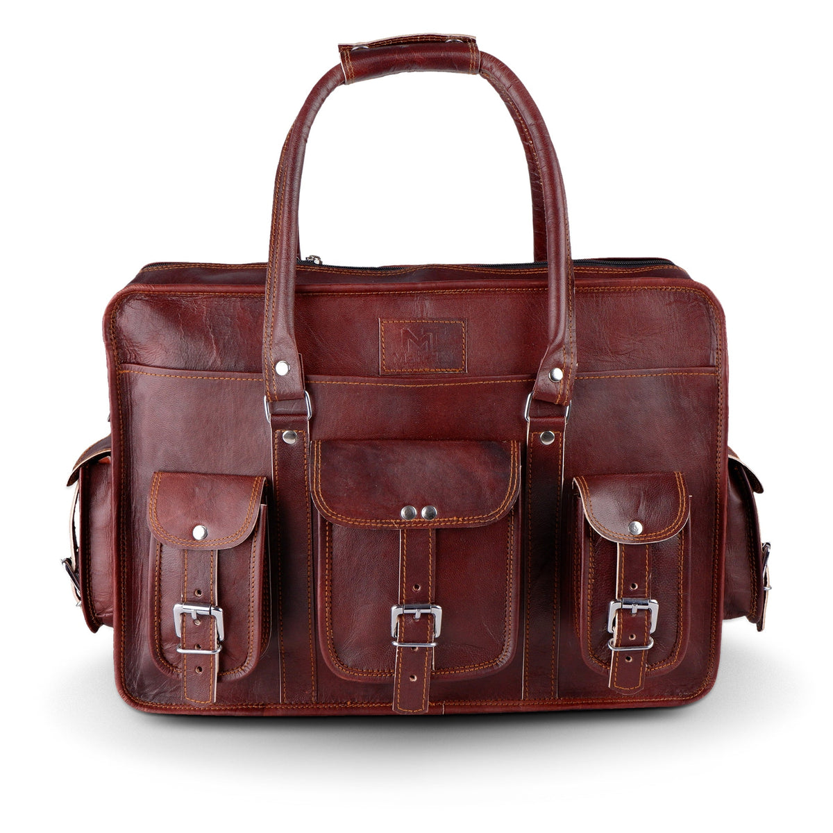Goat Leather Laptop Briefcase by Classy Leather Bags, view 2