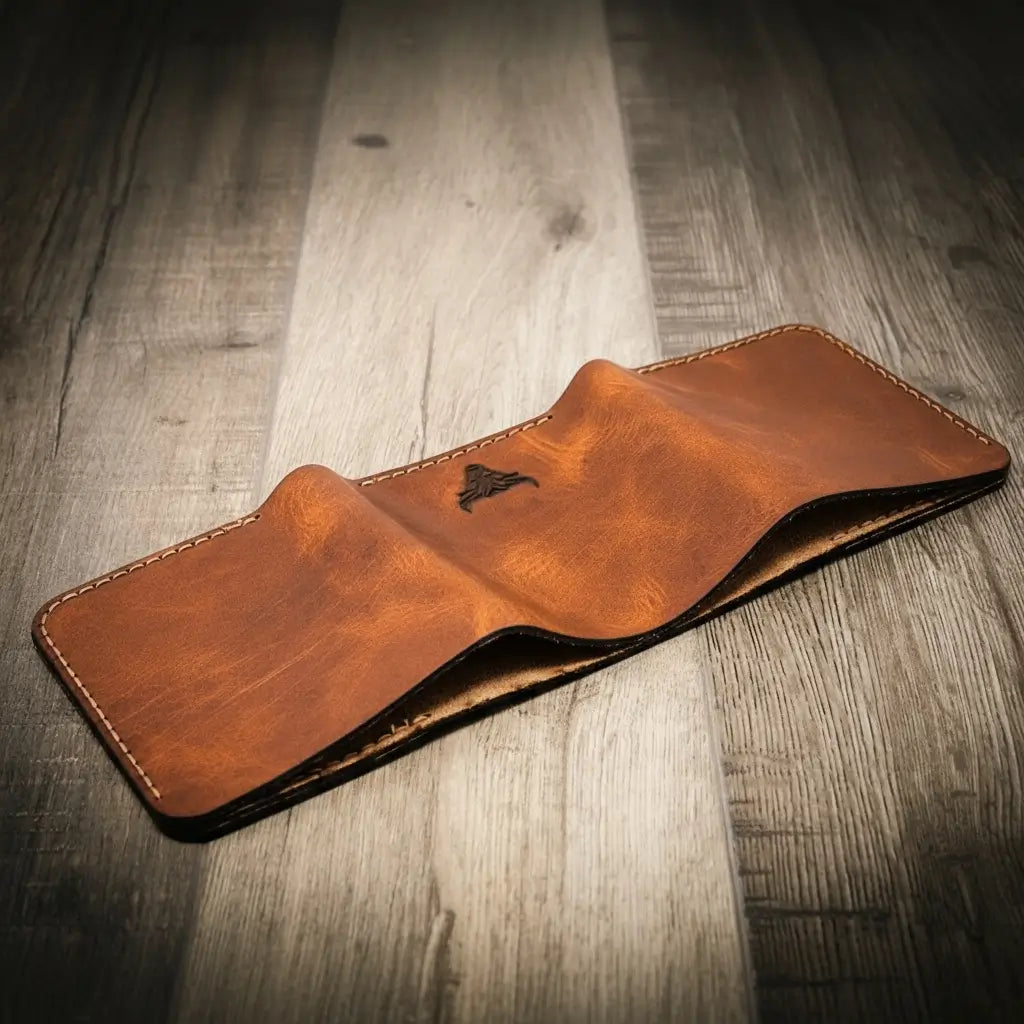 Trinity River Trifold Wallet by Bull Sheath Leather, view 7