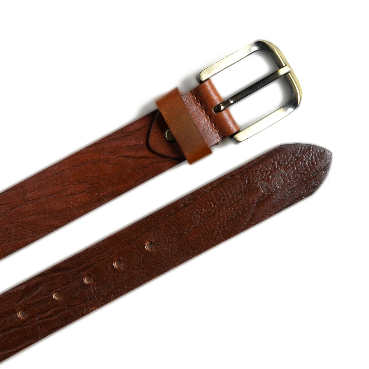 Textured Pin Buckle Belt by Classy Leather Bags, view 2