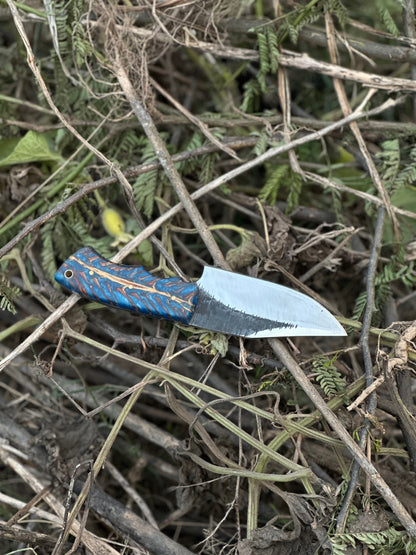 The D2 Pine Cone Resin Hunting Knife | Texan Knives