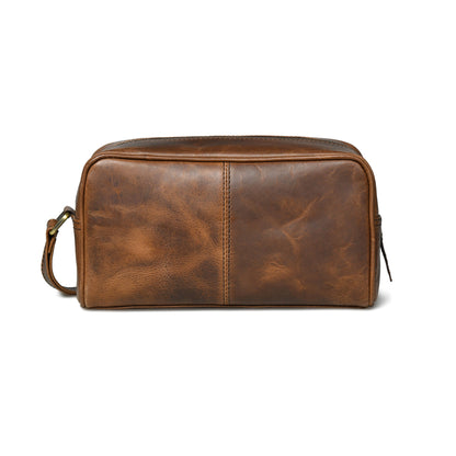 The Lumber Leather Toiletry Bag, vintage brown, view 4