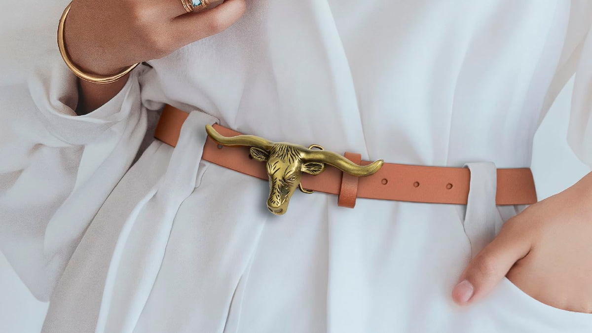 The Longhorn Head Women's Belt, view 2