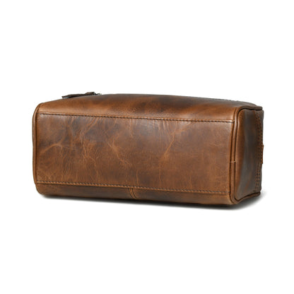 The Lumber Leather Toiletry Bag, vintage brown, view 5