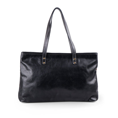 Cowhide Zip Tote by Classy Leather Bags