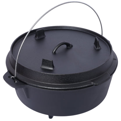 The Camp Dutch Oven with Skillet Lid, 12 Quart | House of Zazla