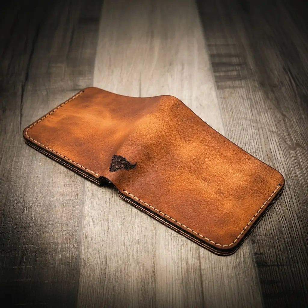 Big Bend Bifold Wallet by Bull Sheath Leather, view 5