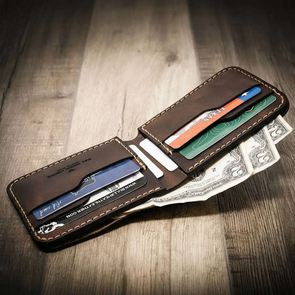 Rio Grande Bifold Wallet by Bull Sheath Leather, view 3