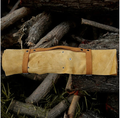 Epoxy Resin Damascus Chef Knife, 8-Inch Blade by Texan Knives, view 4