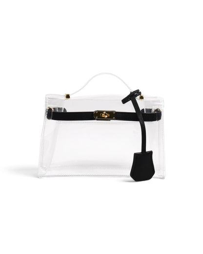 The Mini Andrea Clear Top Handle Bag