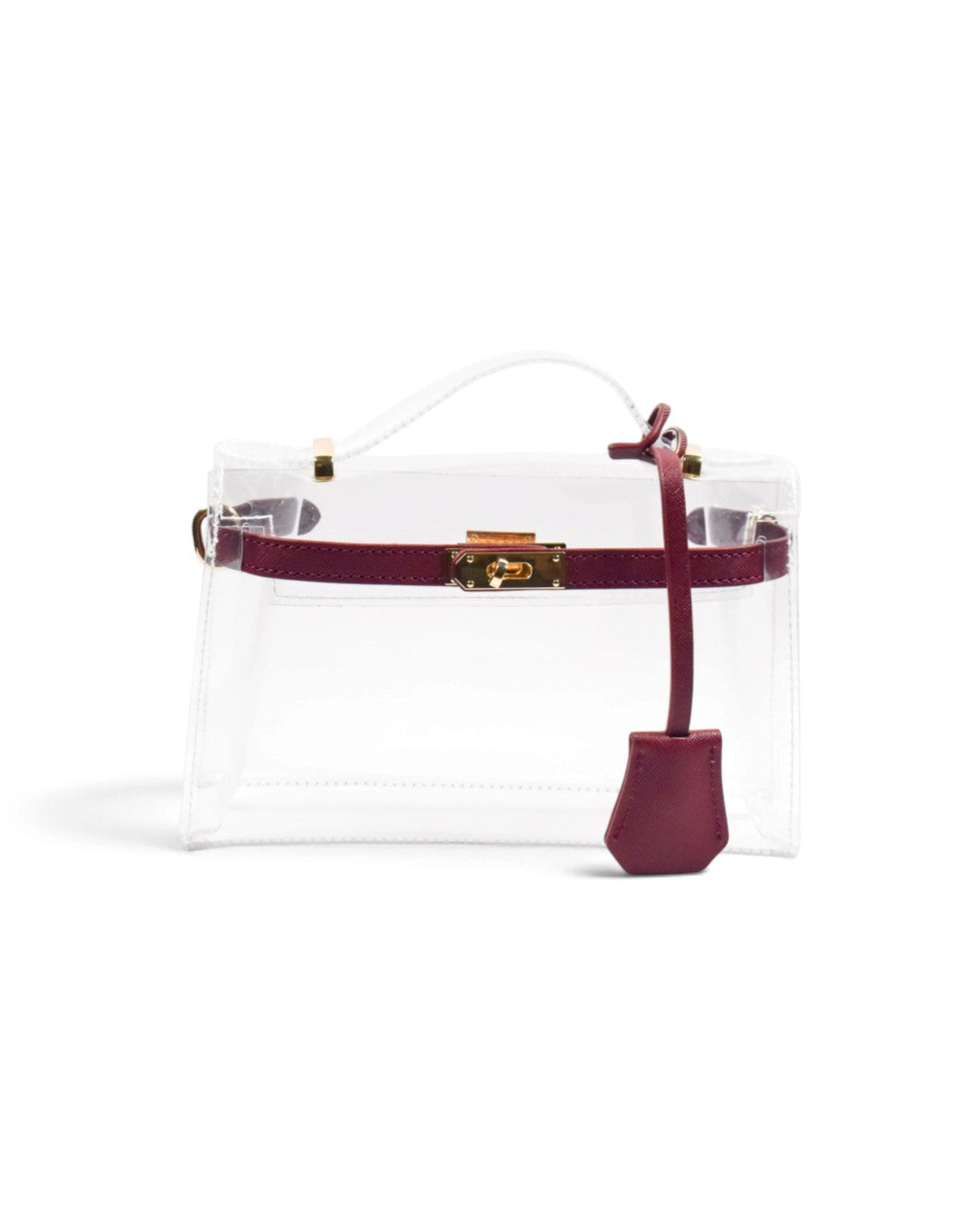 The Mini Andrea Clear Top Handle Bag