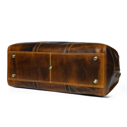 Caramel Buffalo Leather Duffle by Classy Leather Bags, view 3