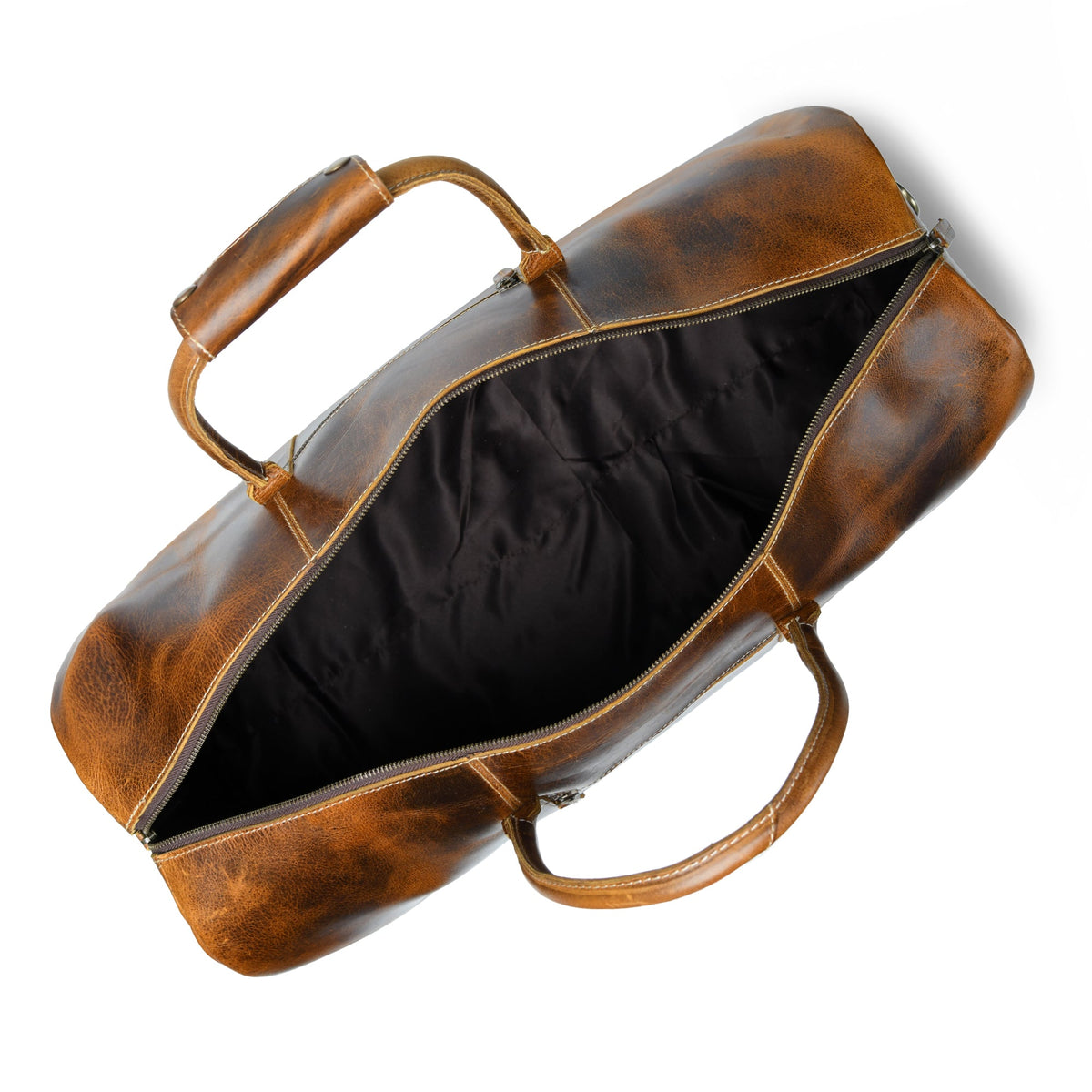 Caramel Buffalo Leather Duffle by Classy Leather Bags