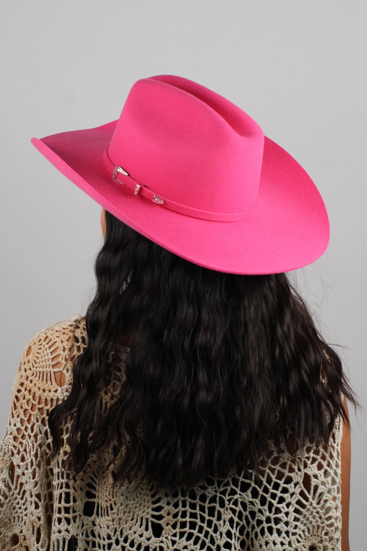 Pink 30X Merino Cattleman Hat by Wilder and Soul, view 2