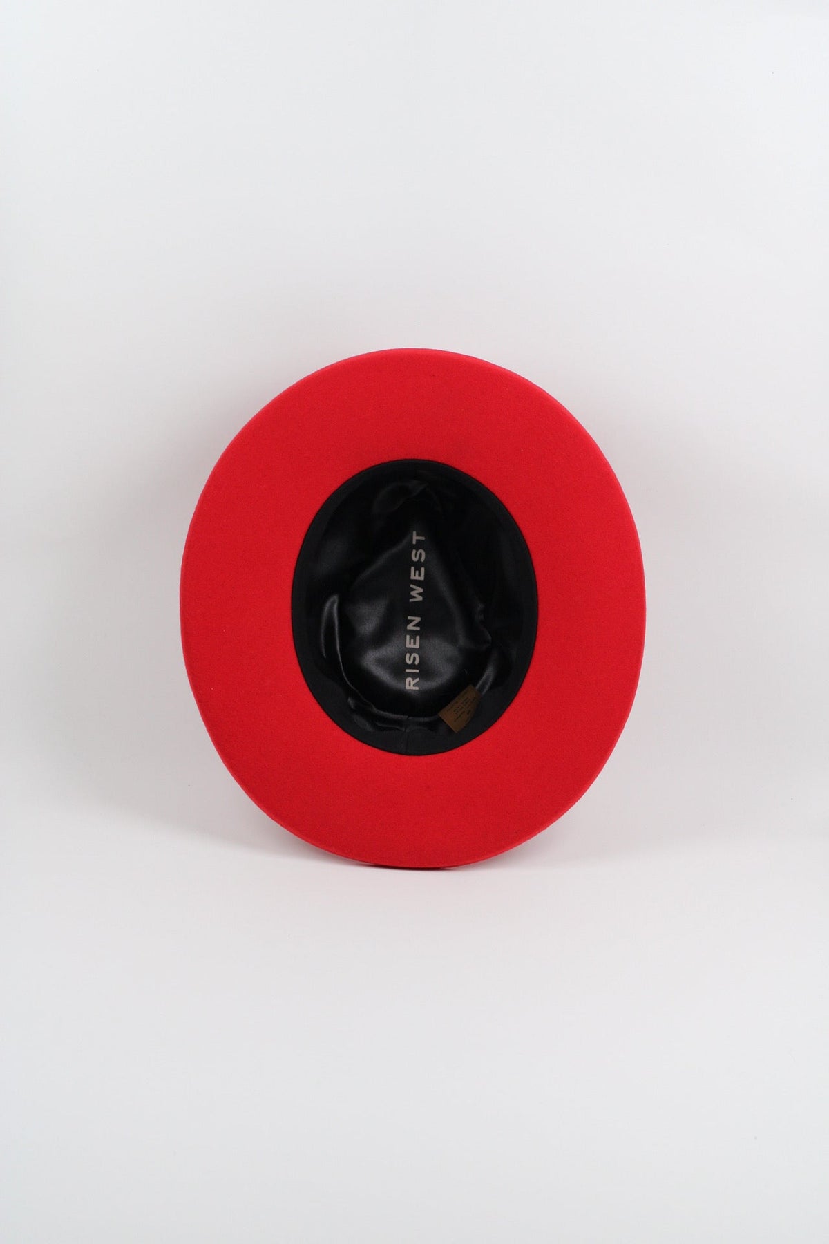Cherry Red Pencil Brim Hat by Wilder and Soul