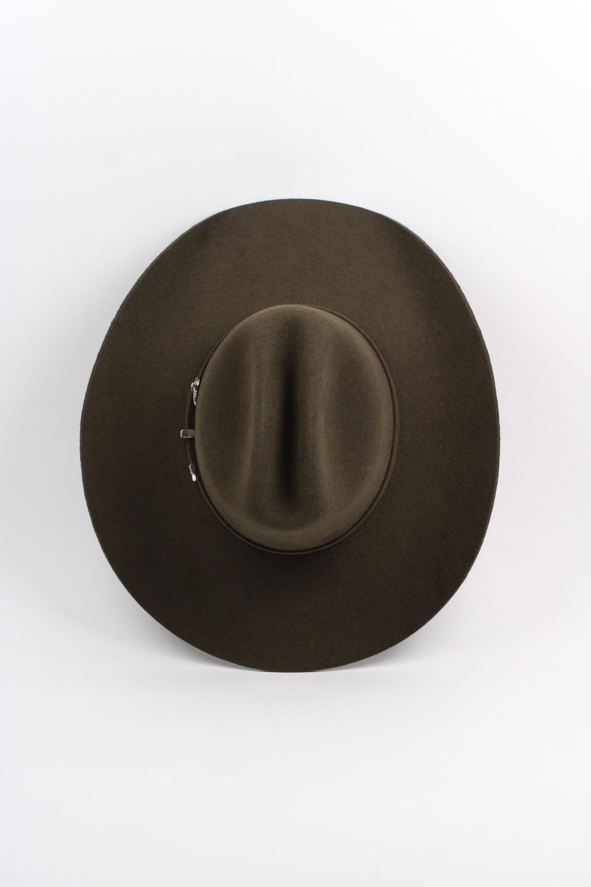 Dark Olive 30X Merino Cattleman Hat by Wilder and Soul, view 2
