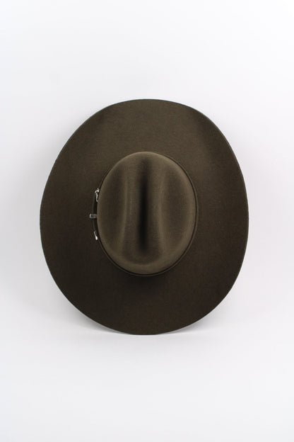 Dark Olive 30X Merino Cattleman Hat by Wilder and Soul, view 2