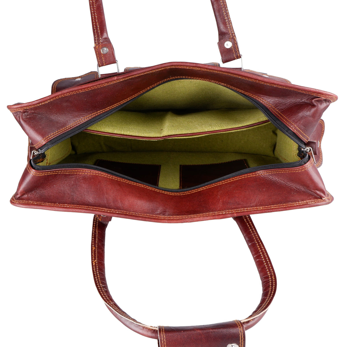 Goat Leather Laptop Briefcase by Classy Leather Bags