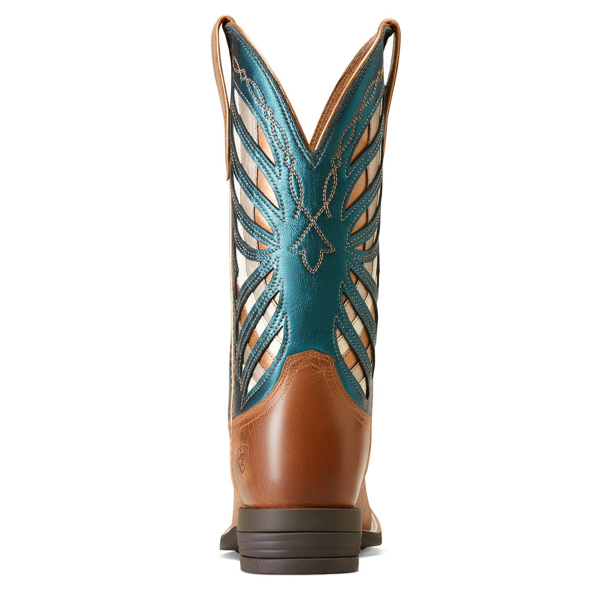 The Ariat Longview Western Boot, Brown and Teal