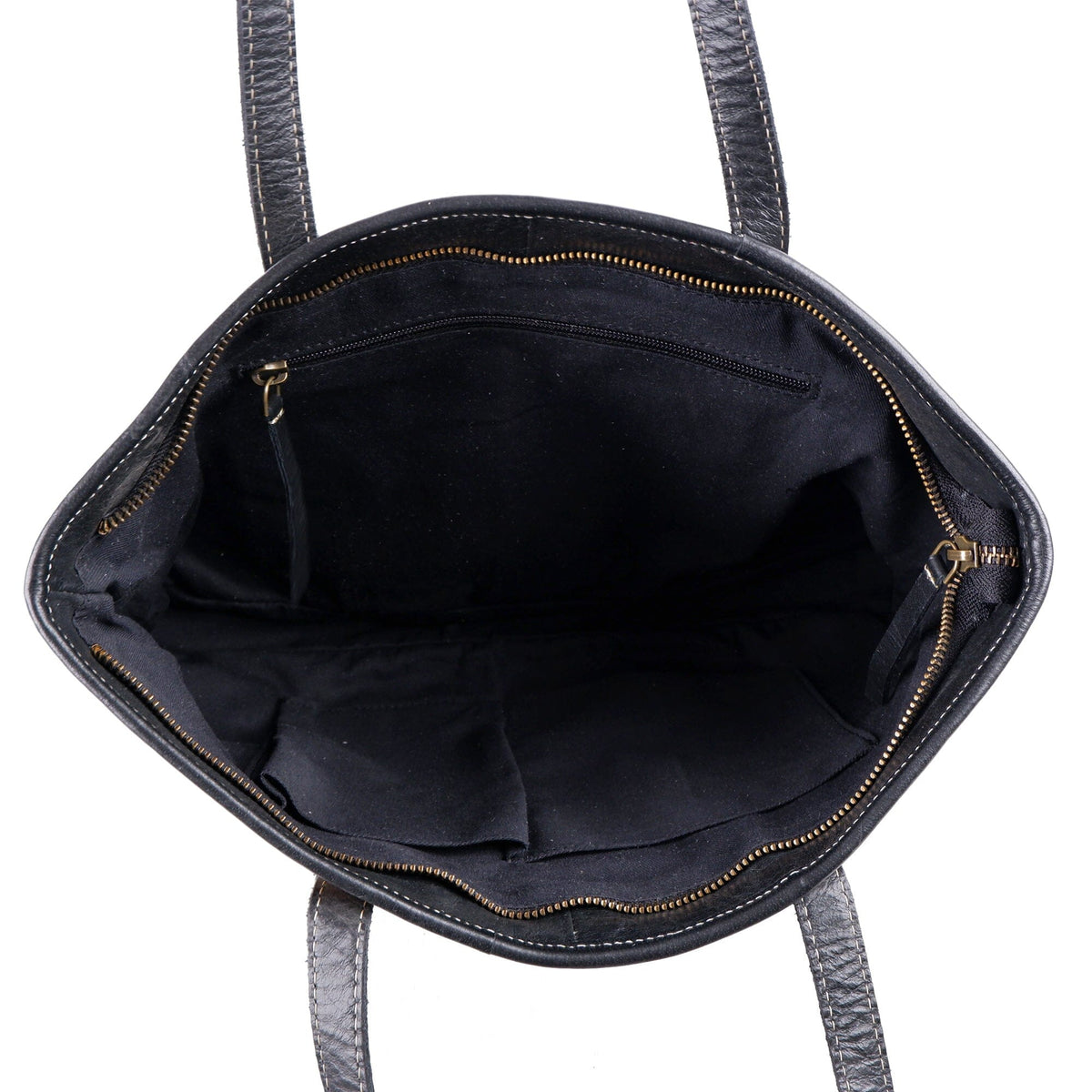 Cowhide Zip Tote by Classy Leather Bags, view 2
