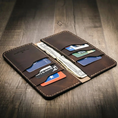 Houstonian Long Wallet by Bull Sheath Leather, view 2