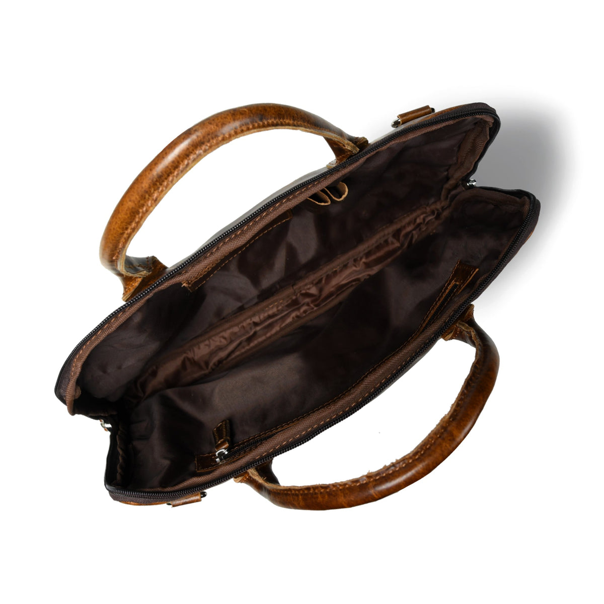 Modernist Dark Brown Laptop Bag by Classy Leather Bags